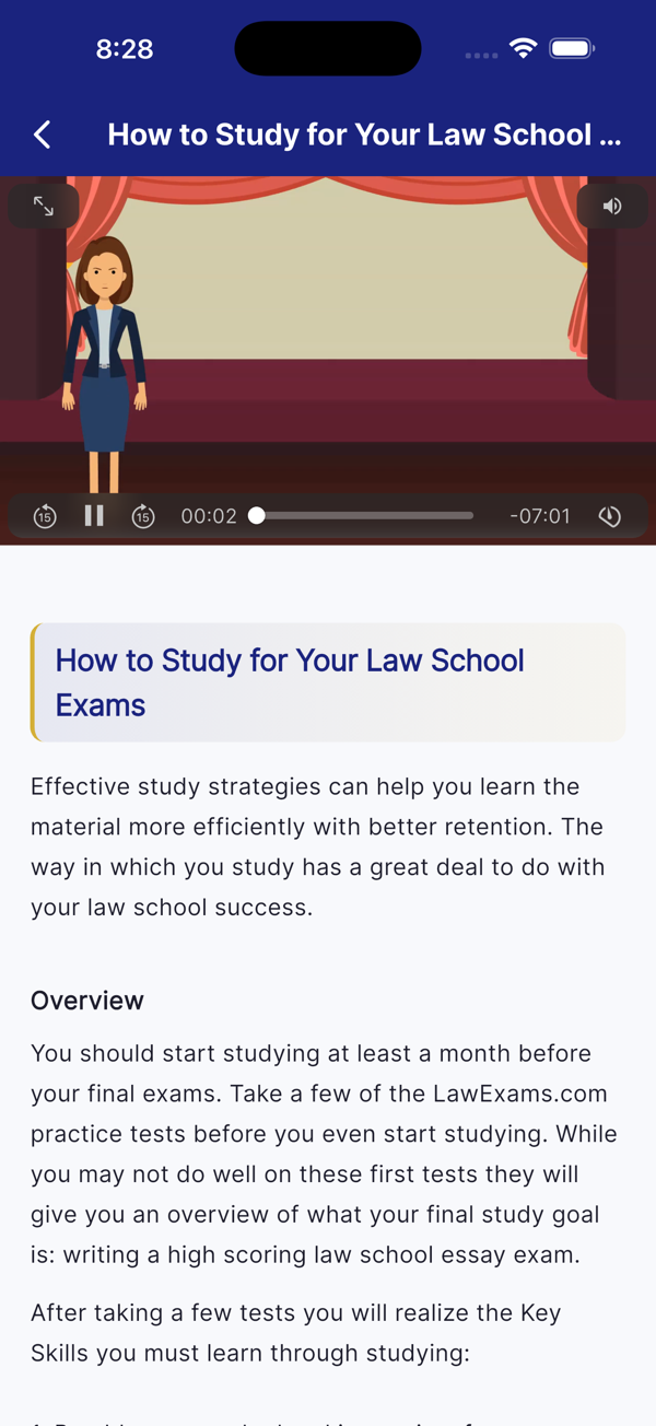 LawExams screenshot